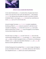 Vorschau - Arbeitsblätter - Einhorn Luna_Lückentexte_Präsens_Präteritum_Perfekt - Deckblatt