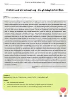 Vorschau - Stundenentwürfe - Unterrichtsentwurf „Verantwortung und Freiheit – Klasse 9 (inkl. Differenzierung)“ - Seite 1