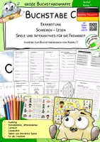 Vorschau - Arbeitsblätter - Buchstabenerarbeitung C - Lesen, Schreiben, Spiele - in deutscher Fibelschrift - Deckblatt