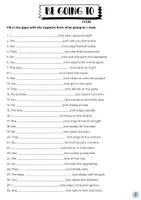 Vorschau - Arbeitsblätter - Be going to Worksheet - Seite 3