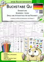 Vorschau - Spiele - Erarbeitung Qu - Lesen, Schreiben, Spiele - in deutscher Fibelschrift - Deckblatt