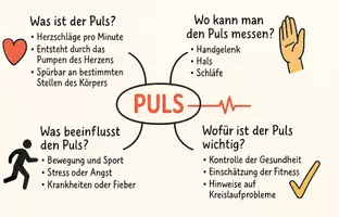 Vorschau - Arbeitsblätter - Arbeitsblatt "Puls" + Onlineübung & MP3 + Mindmap + Infografik - Seite 3