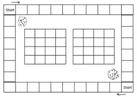 Vorschau - Arbeitsblätter - Spielfeld blanko - fächer- und klassenübergreifendes Üben - Seite 1
