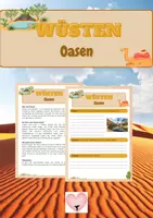Vorschau - Arbeitsblätter - Wüsten - Oasen - Deckblatt