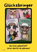 Vorschau - Mal- und Bastelvorlagen - Büffeln? Glücksbringer zur Prüfung mit Wortspiel - Deckblatt