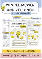 Vorschau - Unterrichtsreihen - Arbeitsheft Winkel mit Lösungen (15 ABs + 6 Merkeinträge, komplette Sequenz) - Seite 1