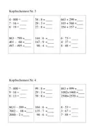 Vorschau - Test - 8 Kopfrechentests ab Klasse 4 (Rechenstrategien) - Seite 1