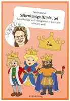 Vorschau - Mal- und Bastelvorlagen - Tafelmaterial Silbenkönige au/ei/eu - Deckblatt