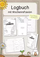 Vorschau - Arbeitsblätter - Logbuch - Lerntagebuch - Planer (individuell nutzbar) - Deckblatt