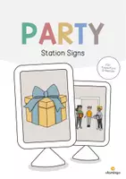 Vorschau - Stationenlernen - Party: Station Signs (Englisch) - Deckblatt