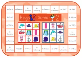 Vorschau - Stationenlernen - Brettspiel Bingo: SOMMER | Lesespiel - Seite 3