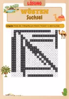 Vorschau - Arbeitsblätter - Wüsten - Suchsel - Seite 3