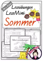Vorschau - Arbeitsblätter - Lese-Paket SOMMER | Leseübungen - Seite 1