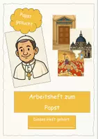Vorschau - Arbeitsblätter - Arbeitsheft: Wer ist der Papst? (22 ABs; Arbeitsheft/Stationenlernen) - Deckblatt