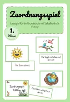Vorschau - Spiele - Zuordnungsspiel (Lesen) - Frühling - Deckblatt