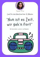 Vorschau - Audio-Dateien - Abschiedslied für die 4. Klasse - Deckblatt