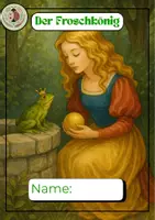 Vorschau - Arbeitsblätter - Arbeitsheft Märchen „Der Froschkönig,mit Bastelvorlage“ - Seite 1