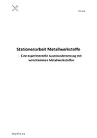 Vorschau - Arbeitsblätter - Stationenarbeit Metallwerkstoffe - Deckblatt