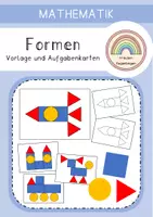 Vorschau - Spiele - Geometrische Formen - Bilder legen (1. Klasse und Vorschule) - Deckblatt