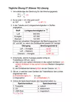 Vorschau - Arbeitsblätter - Physik Optik tägliche Übung Prüfungsvorbereitung Arbeitsblatt mit Lösung - Seite 1
