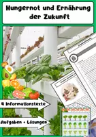 Vorschau - Arbeitsblätter - Hungernot und Ernährung der Zukunft - Deckblatt