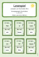 Vorschau - Spiele - Lesespiel S s - Buchstabeneinführung - Deckblatt