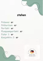 Προεπισκόπηση - Φύλλα εργασίας - Präfixe vom Verb stehen_Προθέματα του ρήματος stehen - Σελίδα 1