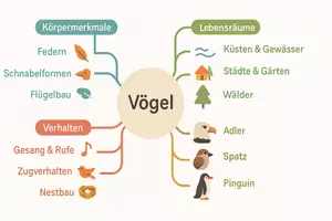 Vorschau - Arbeitsblätter - Arbeitsblatt "Vögel" + Onlineübung & MP3 + Mindmap + Infografik - Seite 3