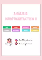 Vista previa - Hojas de trabajo - Juego Análisis Morfosintáctico II - Portada