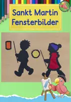 Vorschau - Mal- und Bastelvorlagen - Kunst Herbst, Sankt Martin/ Laternenzug Fensterbilder - Deckblatt