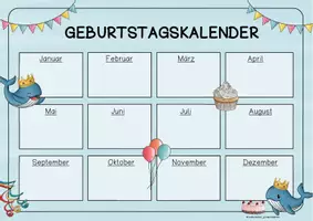 Vorschau - Anderer Materialtyp - Walklasse - Geburtstagskalender / Geburtstagsübersicht - Seite 2