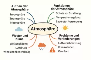 Vorschau - Arbeitsblätter - Arbeitsblätter zum Thema "Was bewirkt die Atmosphäre?" + Lösung & MP3 + Mindmap + Infografik - Seite 2