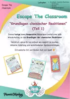 Vorschau - Unterrichtsreihen - Escape Room: Chemische Reaktionen (Teil 1)⏱️⚗️ - Deckblatt