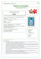 Vorschau - Mal- und Bastelvorlagen - Schneemann gestalten - WG Werken und Gestalten 1. 2. Klasse - Seite 1