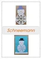 Vorschau - Mal- und Bastelvorlagen - Schneemann gestalten - WG Werken und Gestalten 1. 2. Klasse - Deckblatt