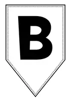 Vorschau - Mal- und Bastelvorlagen - Wimpelkette (A4) Alphabet + Zahlen - Seite 3