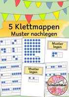 Vorschau - Mal- und Bastelvorlagen - Klettmappen, Muster nachlegen, TEACCH - Deckblatt