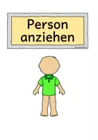 Vorschau - Mal- und Bastelvorlagen - Klettmappen, Person anziehen - Seite 2