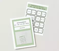 Vorschau - Spiele - Einmaleins 2er, 4er und 8er Reihe - Domino - Deckblatt