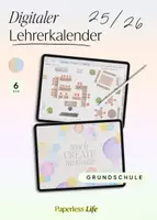 Vorschau - Lehrpläne/Lehrermaterial - Digitaler Lehrerkalender Grundschule 25 26 / Konfetti / 6h - Deckblatt