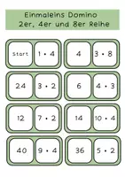 Vorschau - Spiele - Einmaleins 2er, 4er und 8er Reihe - Domino - Seite 2