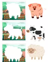 Vista previa - Tarjetas / Manipulativos - Junta las Sombras de Animales! - Portada