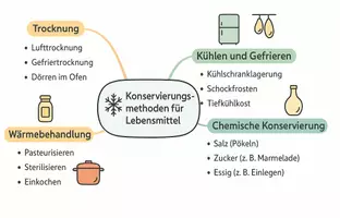 Vorschau - Arbeitsblätter - Arbeitsblatt "Konservierungsmethoden für Lebensmittel" + interaktive Lösung & MP3 + Mindmap + Infografik - Seite 3