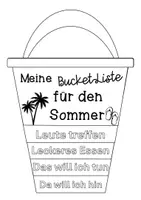 Vorschau - Mal- und Bastelvorlagen - Sommer Bucket Liste Schuljahresende Grundschule Sek I Basteln - Seite 2