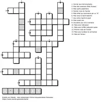 Vorschau - Arbeitsblätter - Kreuzworträtsel Monate und Tage / Mots croisés mois et jours - Seite 1
