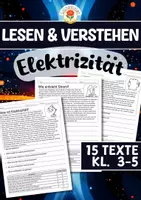 Vorschau - Arbeitsblätter - Lesen & Verstehen - Elektrizität (Klasse 3-5) - Deckblatt