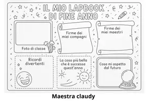anteprima - Altro tipo di materiale - Lapbook di Fine anno !! - Pagina di copertina