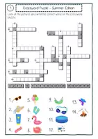 Vorschau - Arbeitsblätter - Crossword Puzzle Summer Englischunterricht Sek I Grundschule - Seite 3