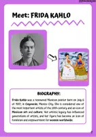 Vista previa - Hojas de trabajo - Discovering Frida Kahlo. - página 1