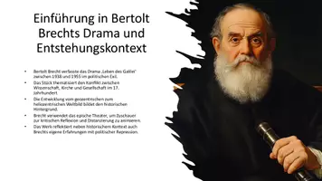 Vorschau - Präsentationen/Tafelbilder - Präsentation: Leben des Galilei – Präsentation | Bertolt Brecht - Seite 1